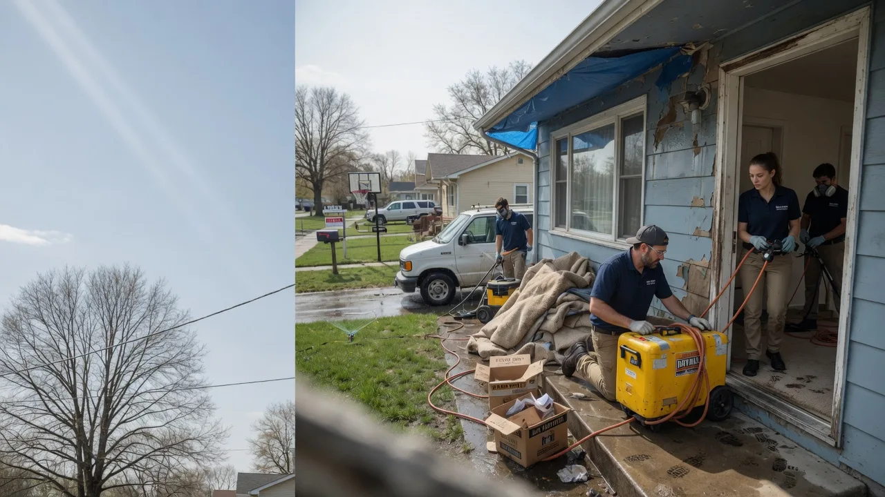 Basement Flood Cleanup in Pittsville, WI near me